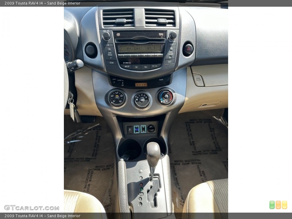 Sand Beige Interior Controls for the 2009 Toyota RAV4 I4 #145978074