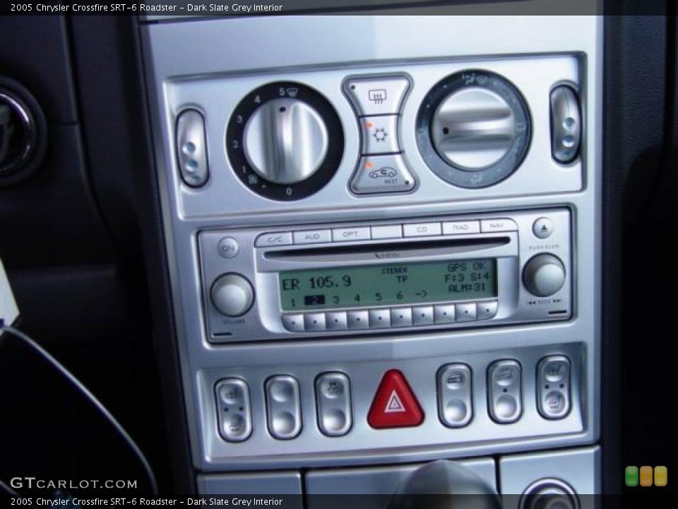 Dark Slate Grey Interior Controls for the 2005 Chrysler Crossfire SRT-6 Roadster #14597818