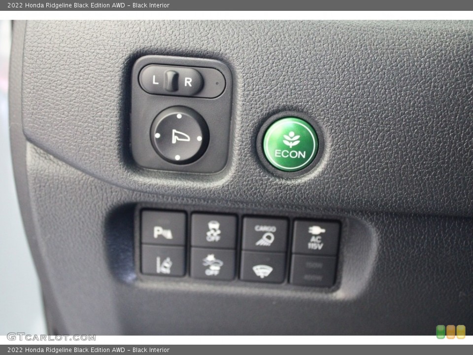 Black Interior Controls for the 2022 Honda Ridgeline Black Edition AWD #145978440