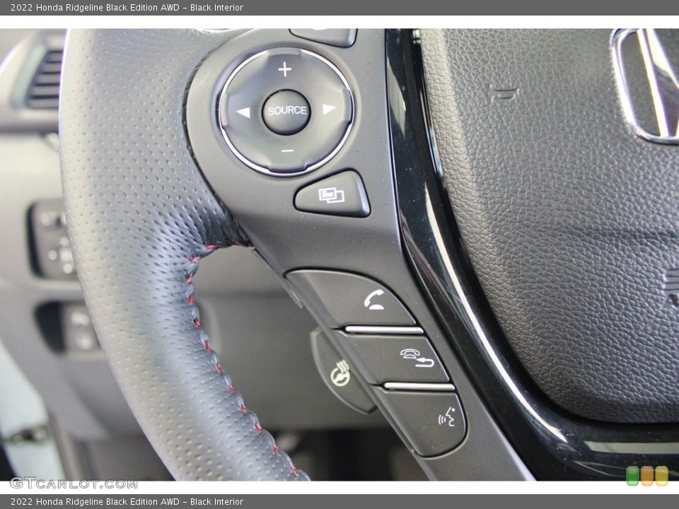 Black Interior Steering Wheel for the 2022 Honda Ridgeline Black Edition AWD #145978503