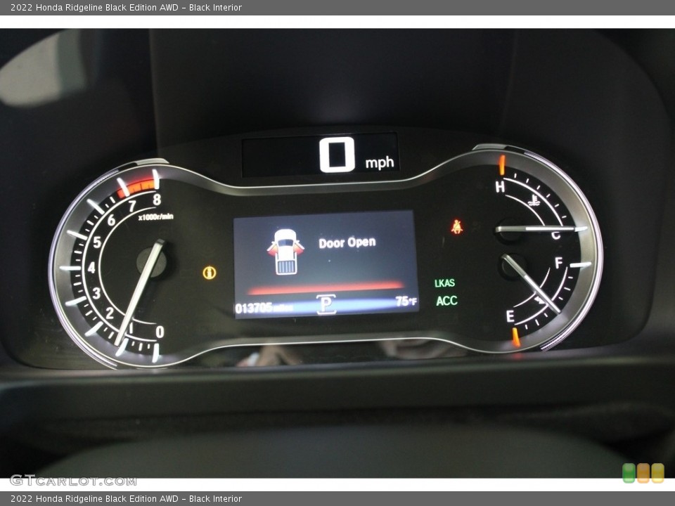 Black Interior Gauges for the 2022 Honda Ridgeline Black Edition AWD #145978542
