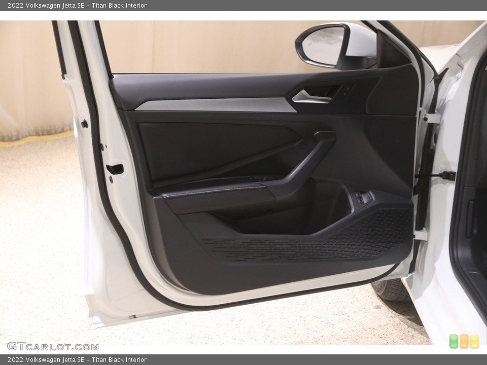 Titan Black Interior Door Panel for the 2022 Volkswagen Jetta SE #145978554