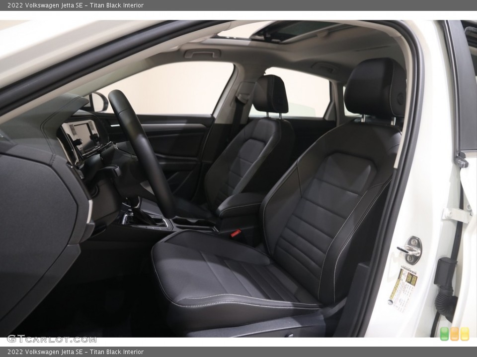Titan Black Interior Front Seat for the 2022 Volkswagen Jetta SE #145978578