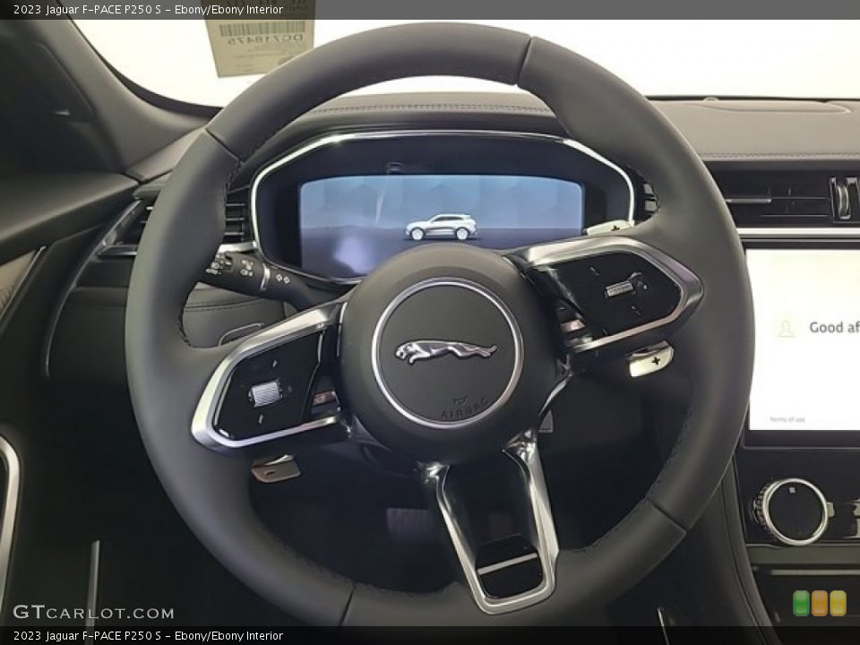 Ebony/Ebony Interior Steering Wheel for the 2023 Jaguar F-PACE P250 S #145978623
