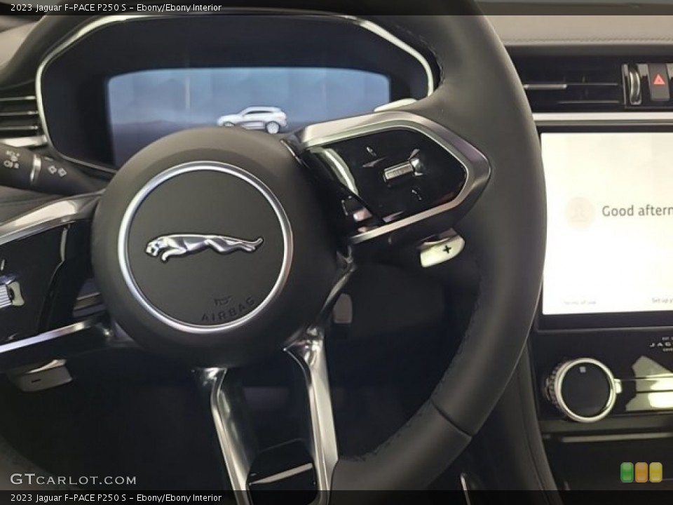 Ebony/Ebony Interior Steering Wheel for the 2023 Jaguar F-PACE P250 S #145978662
