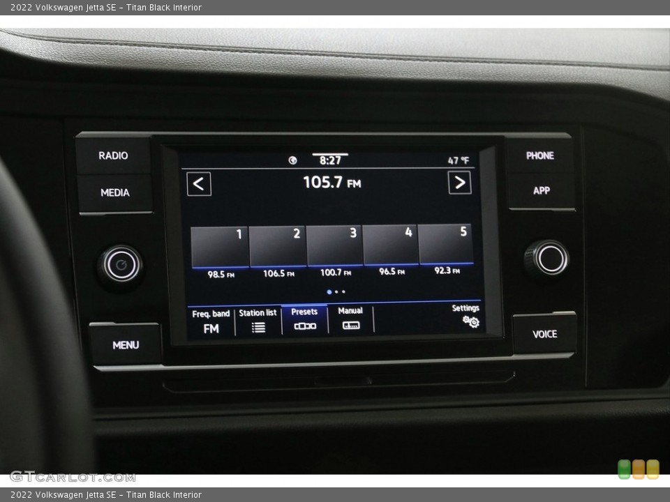 Titan Black Interior Controls for the 2022 Volkswagen Jetta SE #145978701