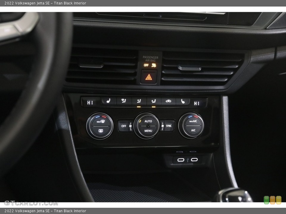 Titan Black Interior Controls for the 2022 Volkswagen Jetta SE #145978770