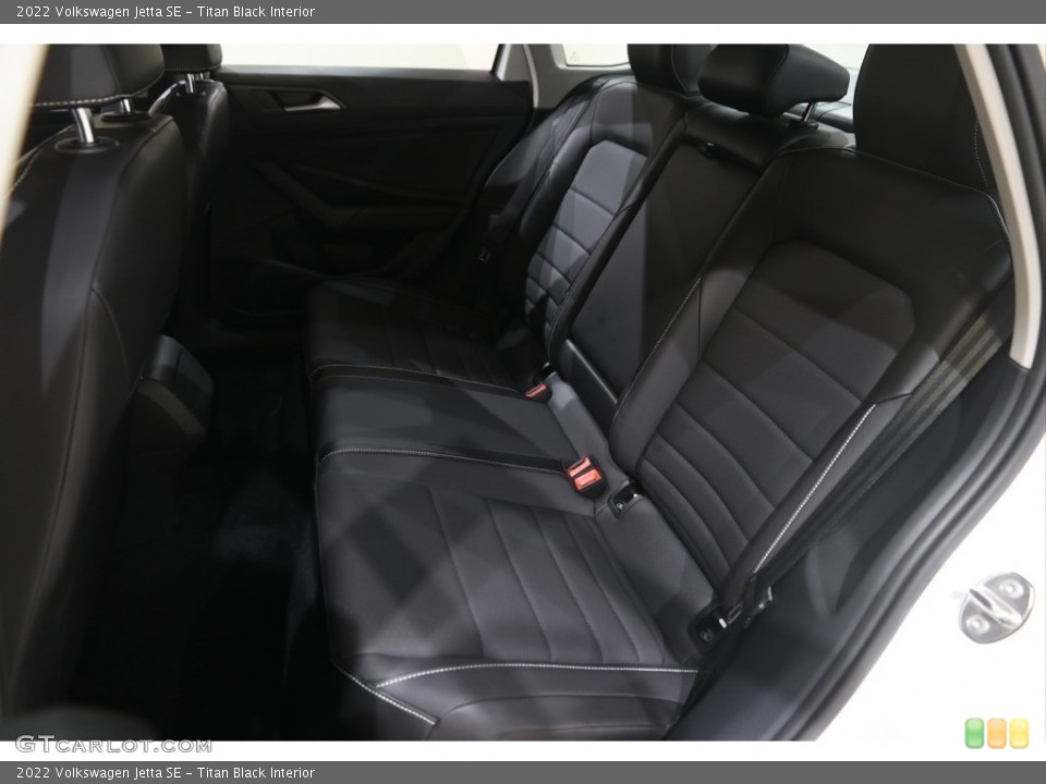 Titan Black Interior Rear Seat for the 2022 Volkswagen Jetta SE #145978869