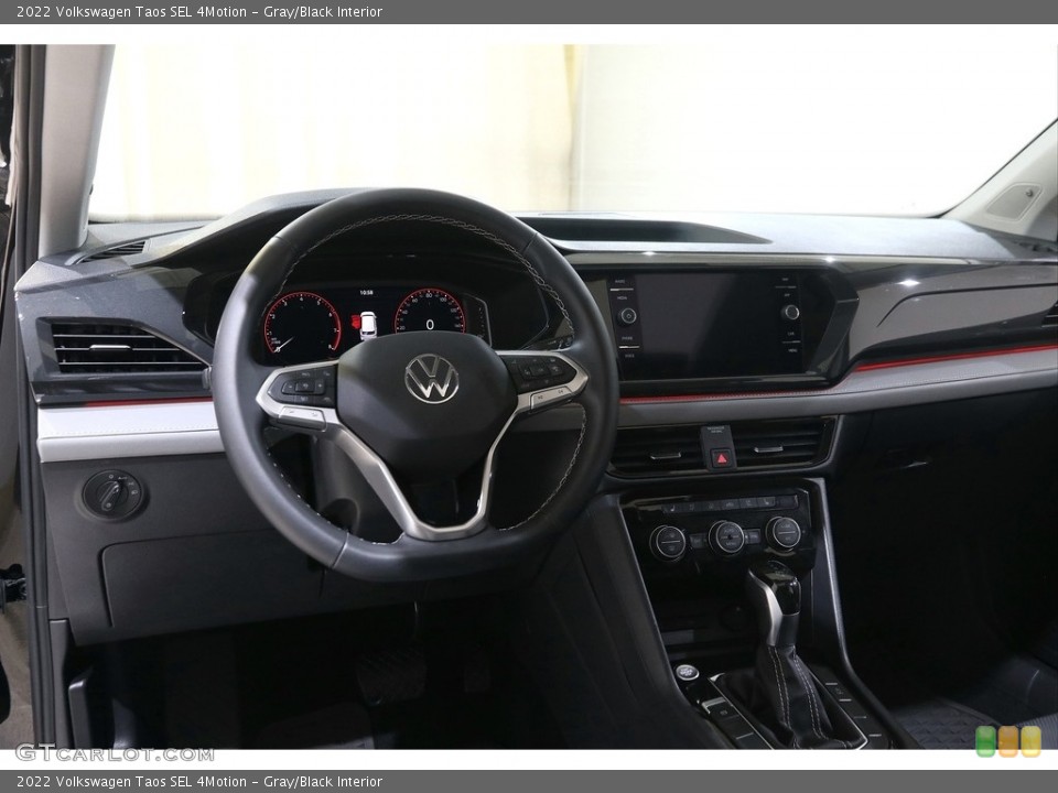 Gray/Black Interior Dashboard for the 2022 Volkswagen Taos SEL 4Motion #145979115