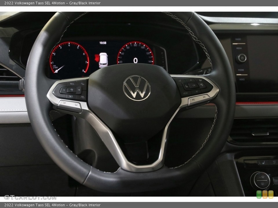 Gray/Black Interior Steering Wheel for the 2022 Volkswagen Taos SEL 4Motion #145979136