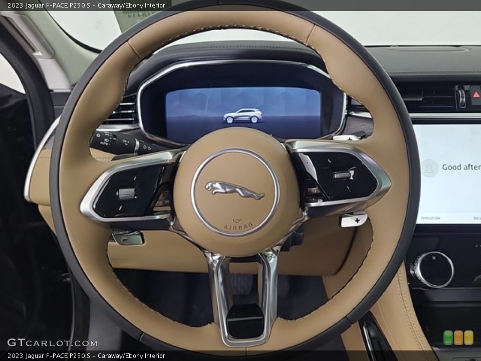 Caraway/Ebony Interior Steering Wheel for the 2023 Jaguar F-PACE P250 S #145979142