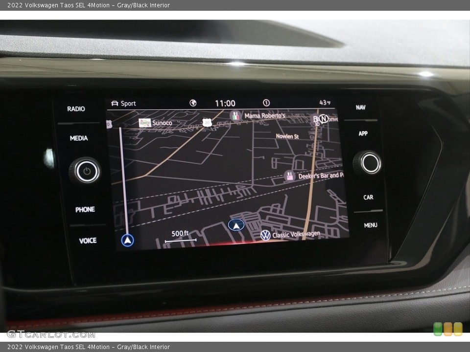 Gray/Black Interior Navigation for the 2022 Volkswagen Taos SEL 4Motion #145979247