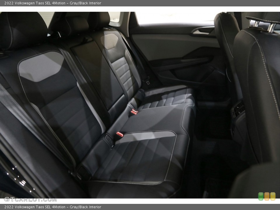 Gray/Black Interior Rear Seat for the 2022 Volkswagen Taos SEL 4Motion #145979349