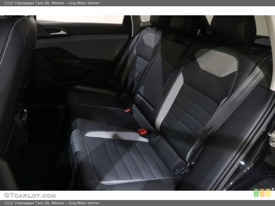 Gray/Black Interior Rear Seat for the 2022 Volkswagen Taos SEL 4Motion #145979367