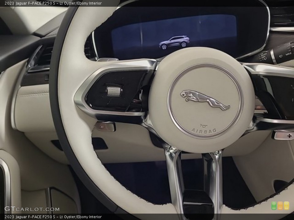Lt Oyster/Ebony Interior Steering Wheel for the 2023 Jaguar F-PACE P250 S #145979694