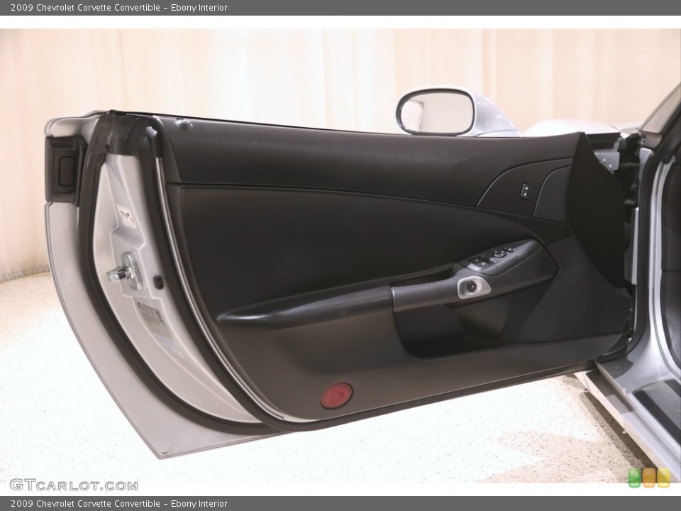 Ebony Interior Door Panel for the 2009 Chevrolet Corvette Convertible #145979898