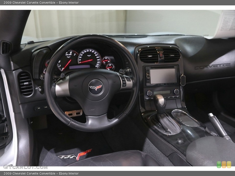 Ebony Interior Dashboard for the 2009 Chevrolet Corvette Convertible #145979934