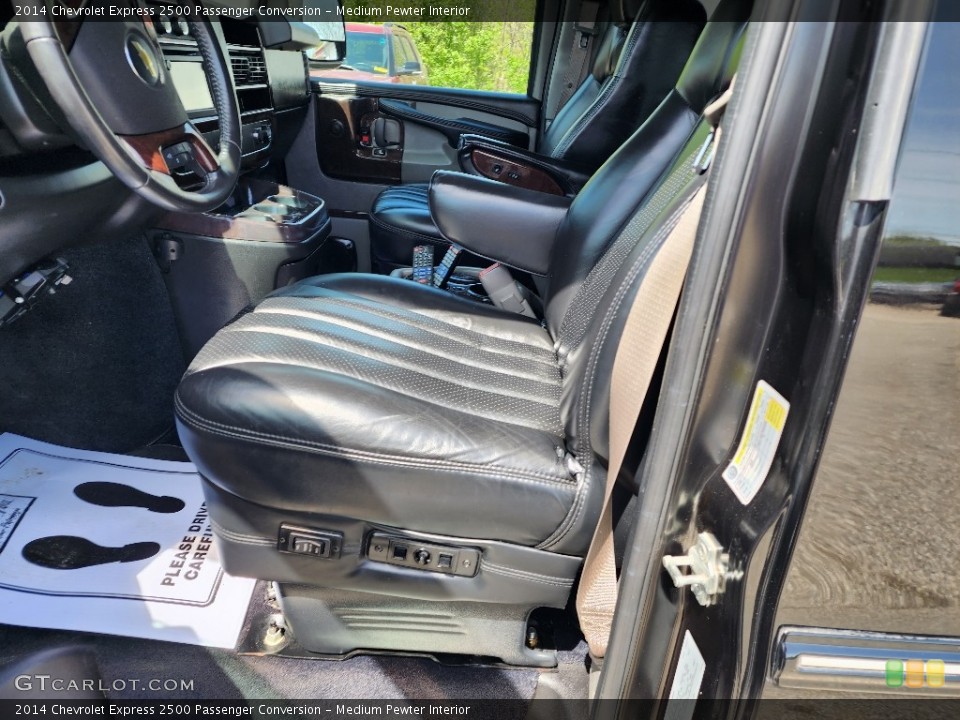 Medium Pewter Interior Front Seat for the 2014 Chevrolet Express 2500 Passenger Conversion #145980069
