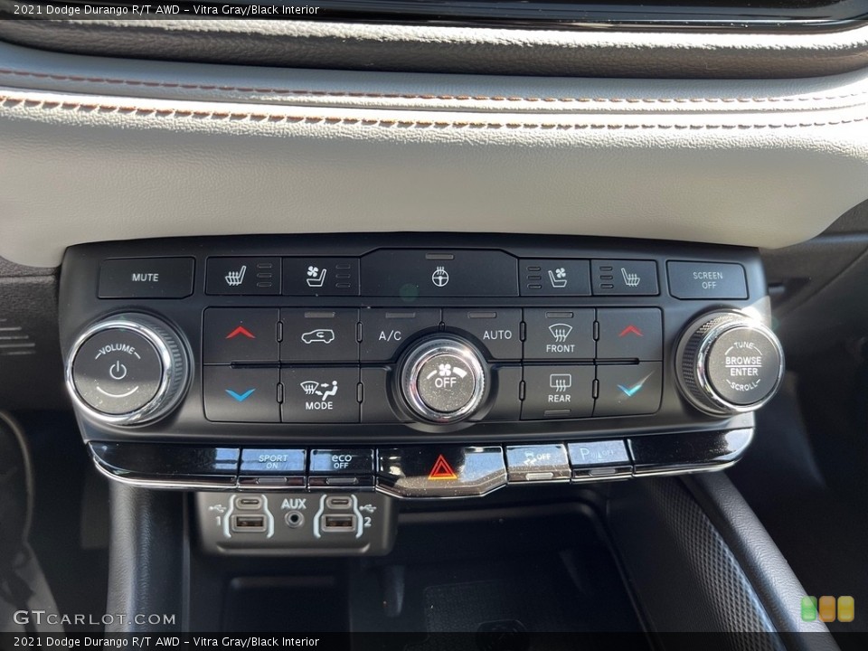 Vitra Gray/Black Interior Controls for the 2021 Dodge Durango R/T AWD #145980075