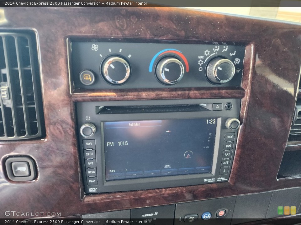 Medium Pewter Interior Controls for the 2014 Chevrolet Express 2500 Passenger Conversion #145980195