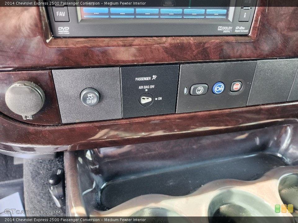 Medium Pewter Interior Controls for the 2014 Chevrolet Express 2500 Passenger Conversion #145980222