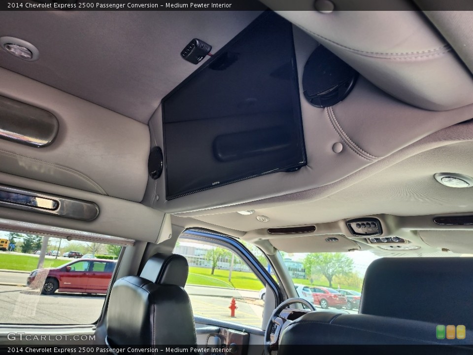 Medium Pewter Interior Entertainment System for the 2014 Chevrolet Express 2500 Passenger Conversion #145980366
