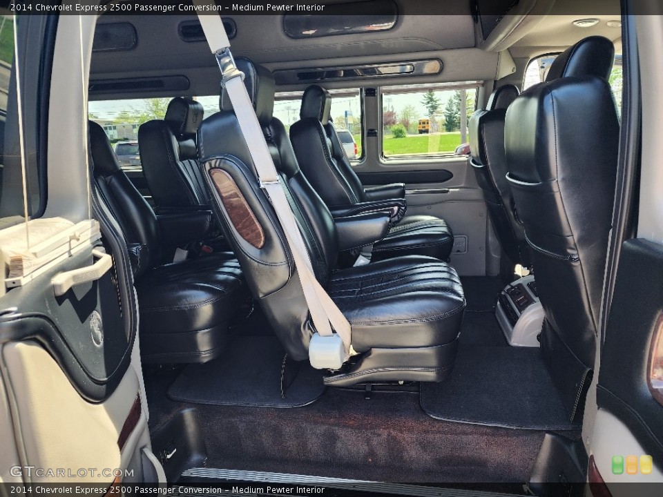 Medium Pewter Interior Rear Seat for the 2014 Chevrolet Express 2500 Passenger Conversion #145980543