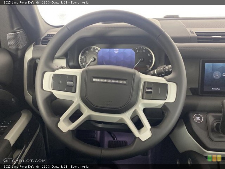 Ebony Interior Steering Wheel for the 2023 Land Rover Defender 110 X-Dynamic SE #145981002