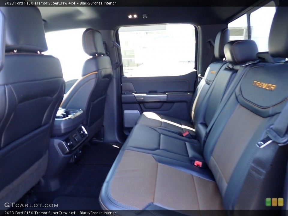 Black/Bronze Interior Rear Seat for the 2023 Ford F150 Tremor SuperCrew 4x4 #145981716