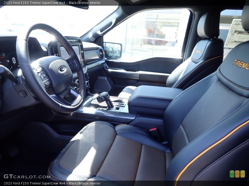 Black/Bronze 2023 Ford F150 Interiors