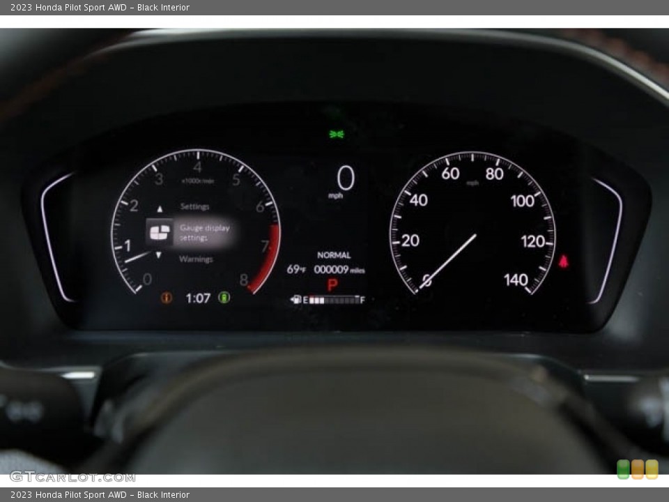 Black Interior Gauges for the 2023 Honda Pilot Sport AWD #145981974