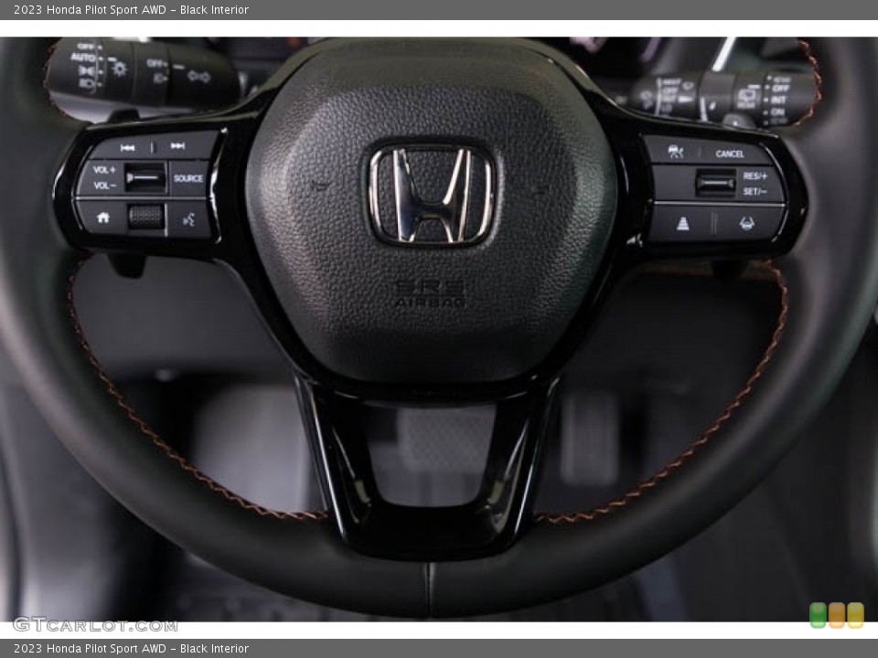 Black Interior Steering Wheel for the 2023 Honda Pilot Sport AWD #145981986
