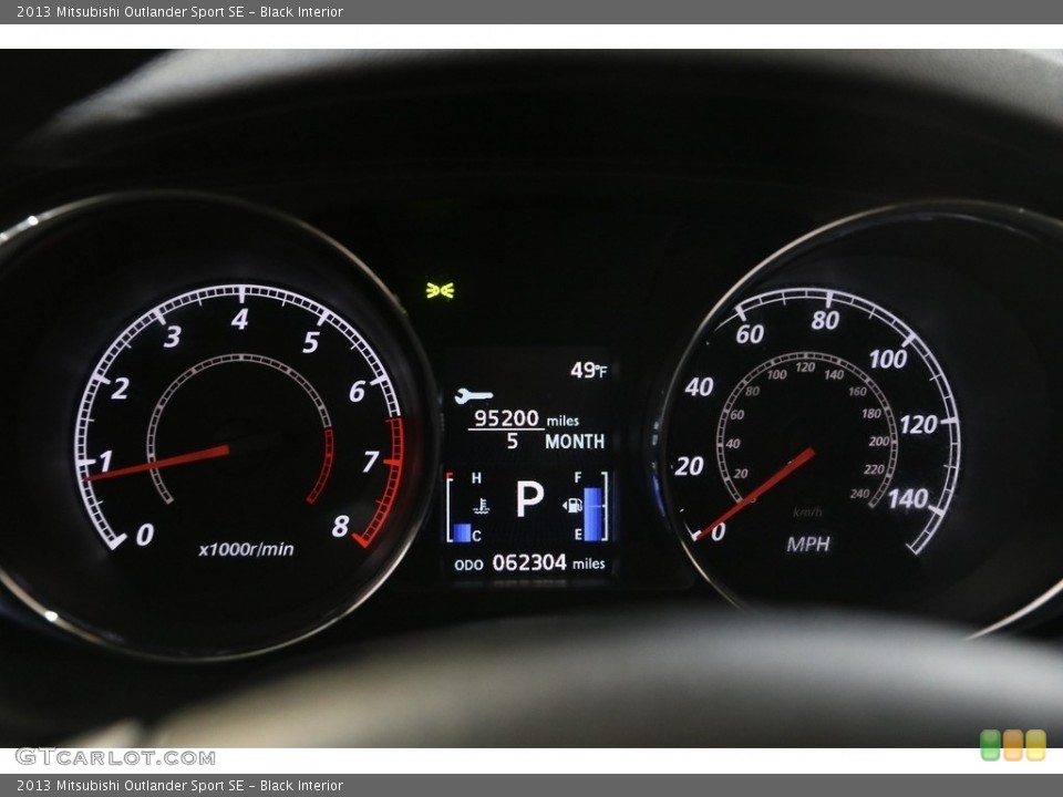 Black Interior Gauges for the 2013 Mitsubishi Outlander Sport SE #145983415