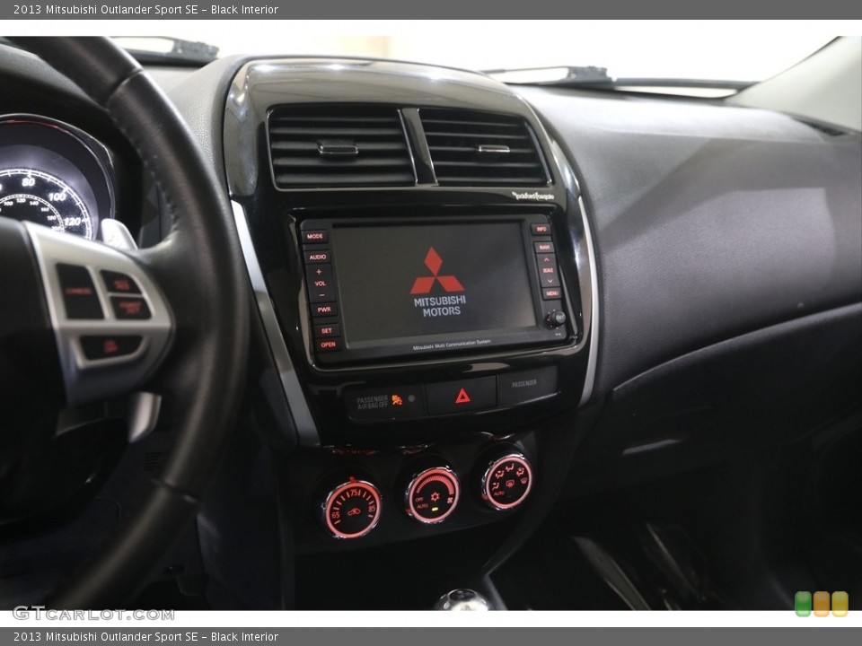 Black Interior Controls for the 2013 Mitsubishi Outlander Sport SE #145983427