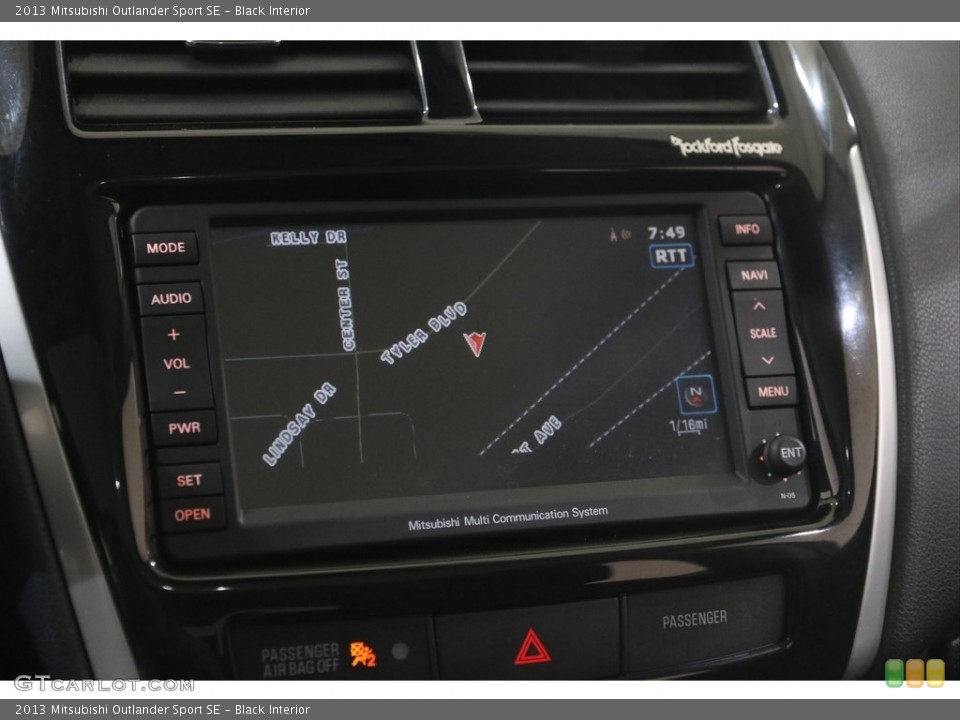 Black Interior Navigation for the 2013 Mitsubishi Outlander Sport SE #145983481