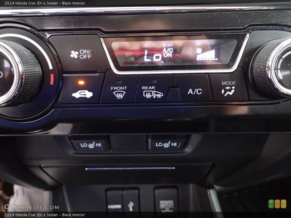 Black Interior Controls for the 2014 Honda Civic EX-L Sedan #145984951