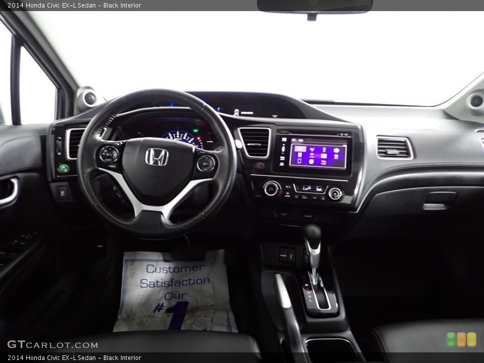 Black Interior Dashboard for the 2014 Honda Civic EX-L Sedan #145985047