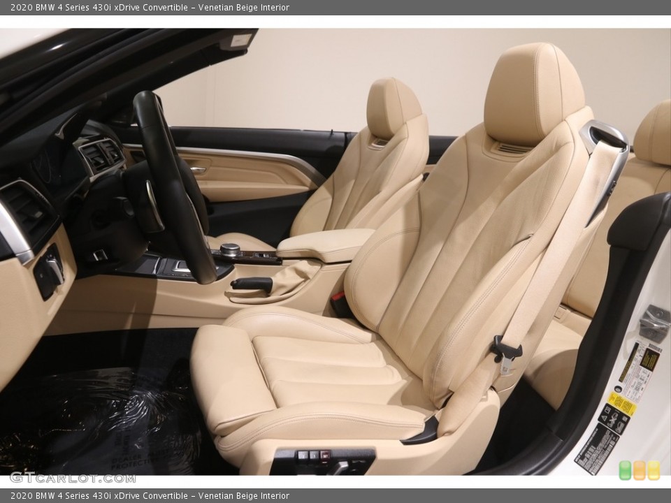 Venetian Beige Interior Front Seat for the 2020 BMW 4 Series 430i xDrive Convertible #145985053