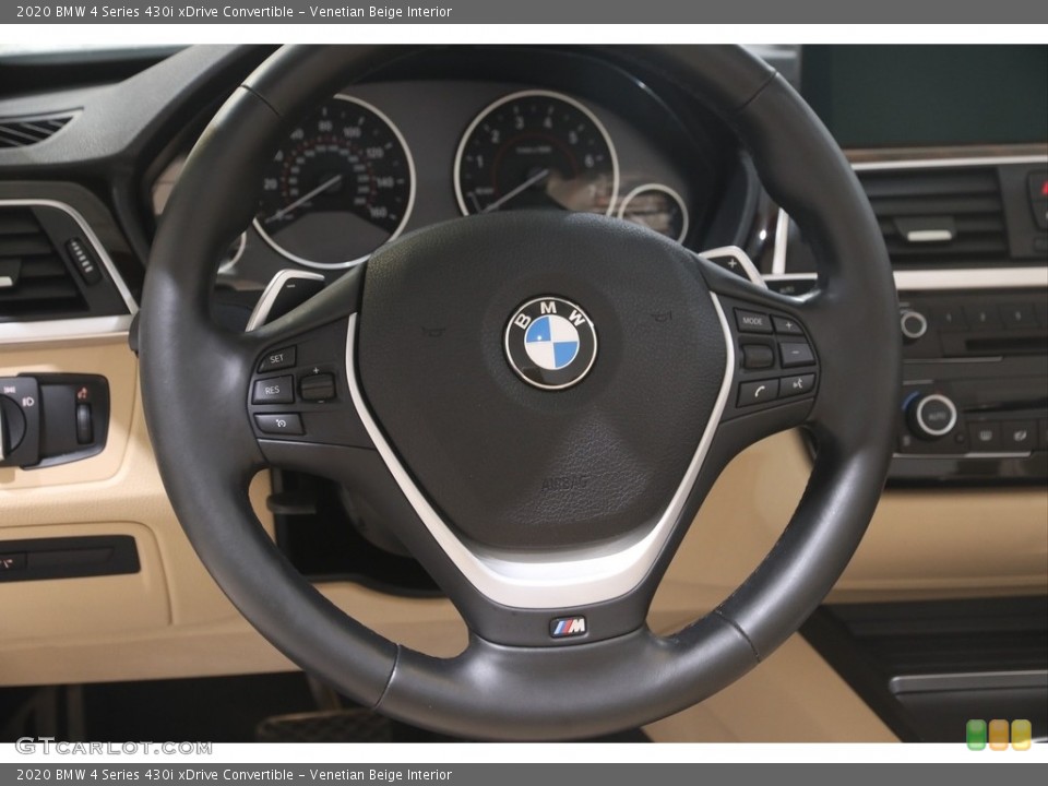 Venetian Beige Interior Steering Wheel for the 2020 BMW 4 Series 430i xDrive Convertible #145985089