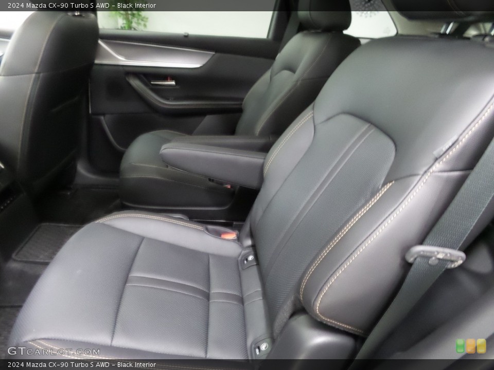 Black Interior Rear Seat for the 2024 Mazda CX-90 Turbo S AWD #145989070