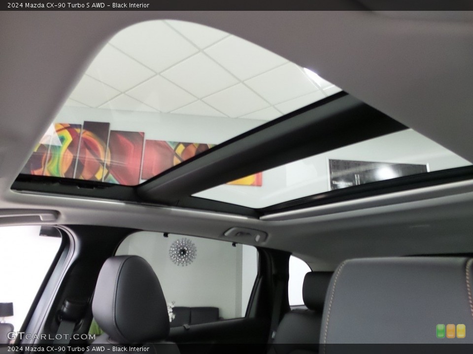 Black Interior Sunroof for the 2024 Mazda CX-90 Turbo S AWD #145989121