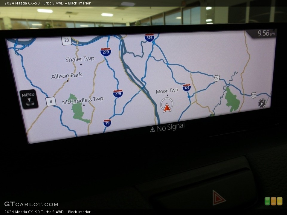 Black Interior Navigation for the 2024 Mazda CX-90 Turbo S AWD #145989193