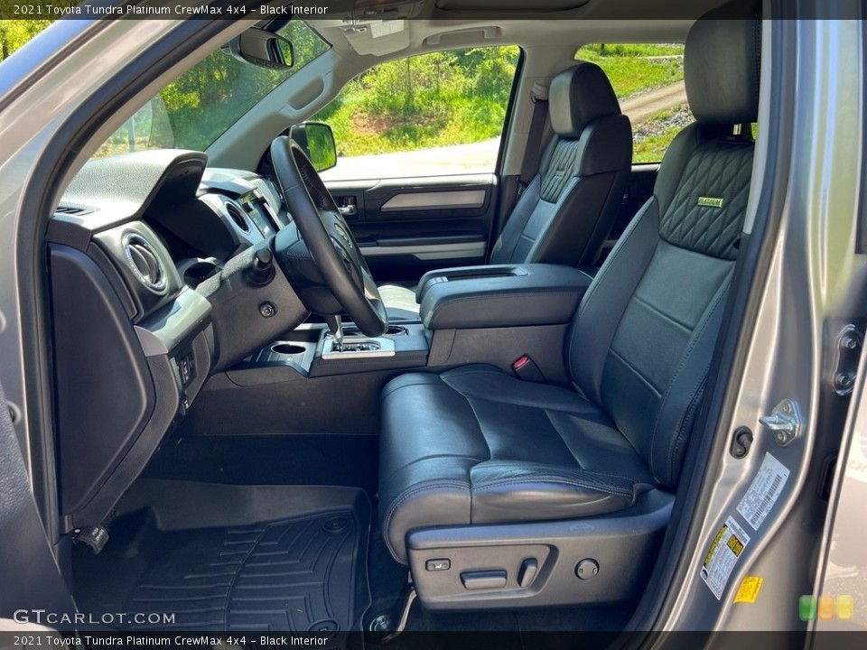 Black Interior Front Seat for the 2021 Toyota Tundra Platinum CrewMax 4x4 #145989937