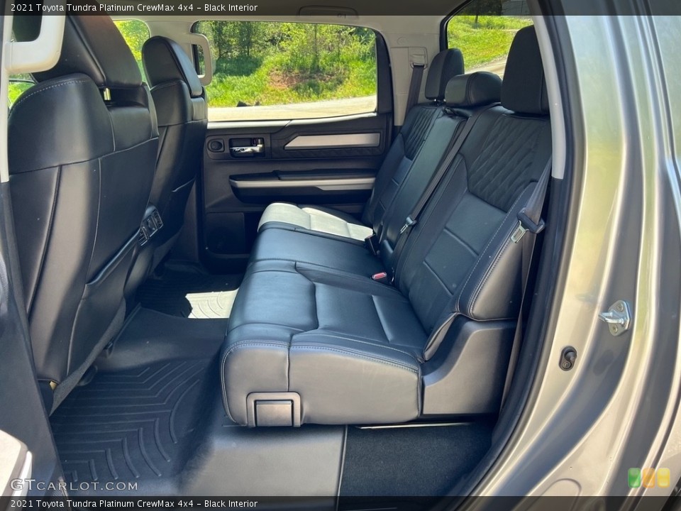 Black Interior Rear Seat for the 2021 Toyota Tundra Platinum CrewMax 4x4 #145989979