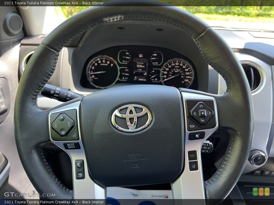 Black Interior Steering Wheel for the 2021 Toyota Tundra Platinum CrewMax 4x4 #145990054