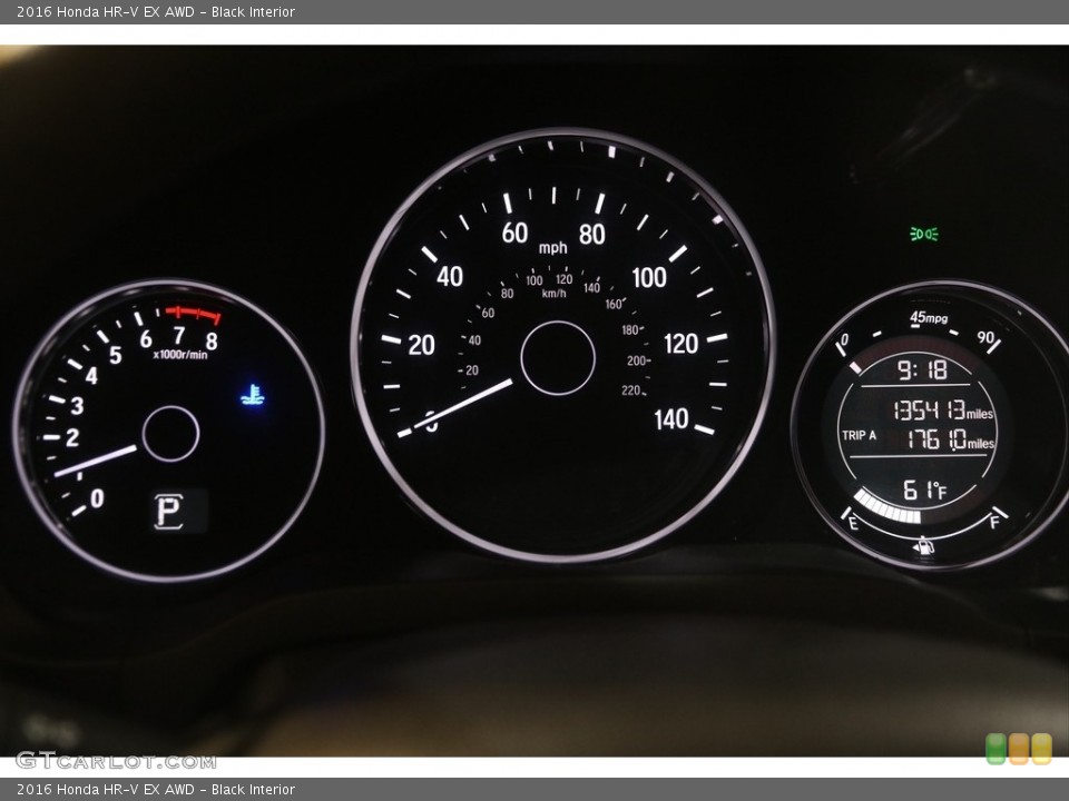 Black Interior Gauges for the 2016 Honda HR-V EX AWD #145991134