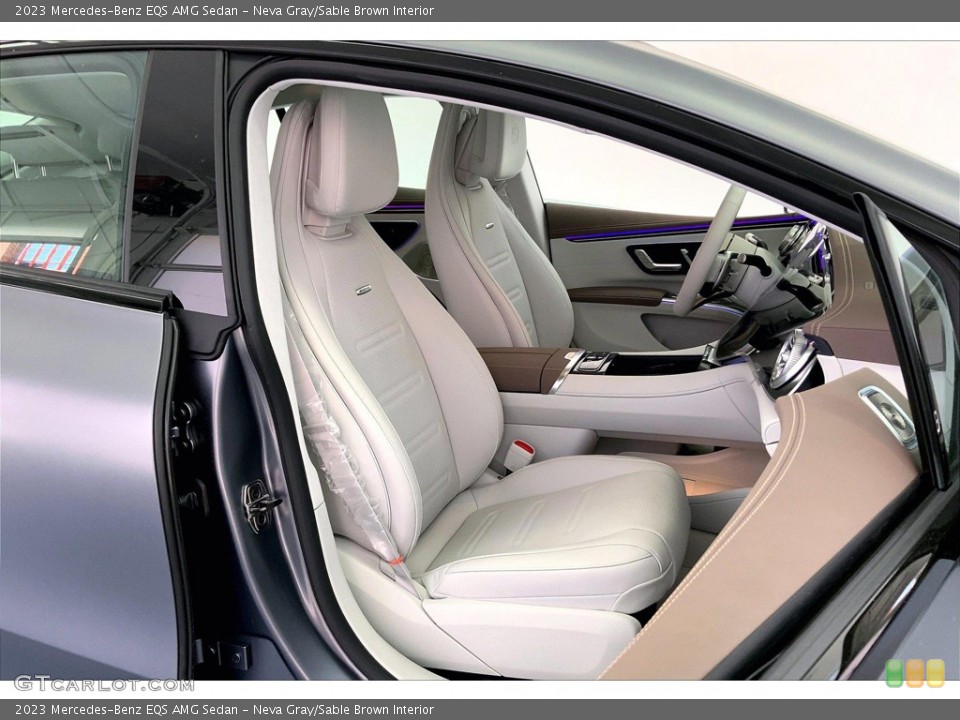 Neva Gray/Sable Brown Interior Front Seat for the 2023 Mercedes-Benz EQS AMG Sedan #145991478