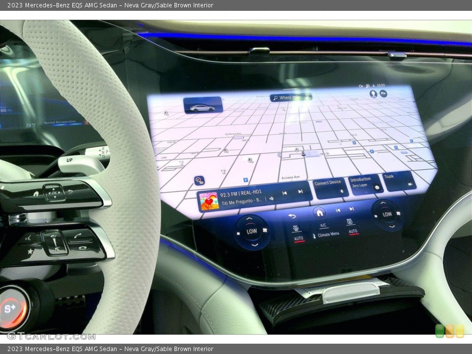 Neva Gray/Sable Brown Interior Controls for the 2023 Mercedes-Benz EQS AMG Sedan #145991538