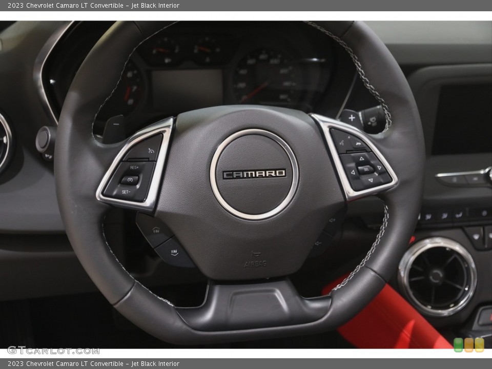 Jet Black Interior Steering Wheel for the 2023 Chevrolet Camaro LT Convertible #145991916