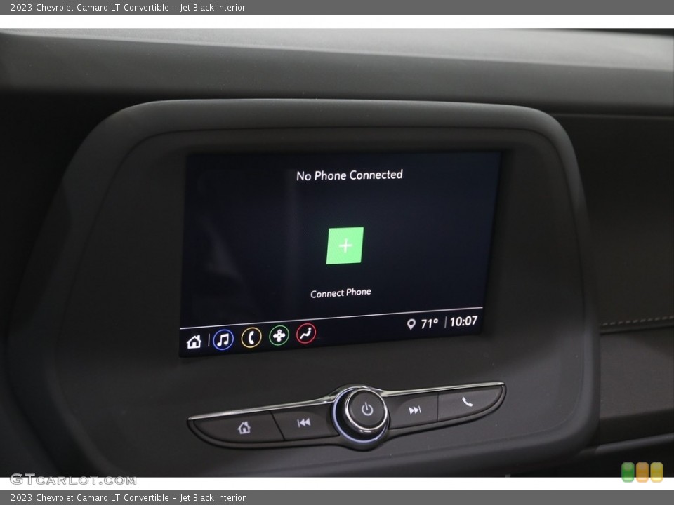 Jet Black Interior Controls for the 2023 Chevrolet Camaro LT Convertible #145992012